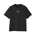 AURA Acronym Graphic Tee — Oversized Men's White T‑Shirt