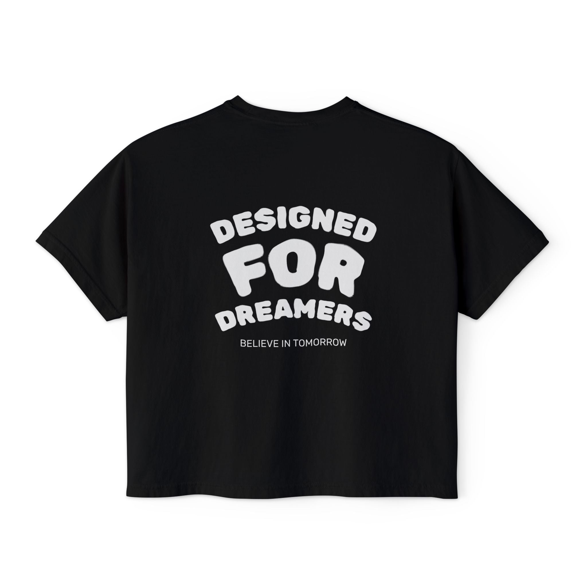 Women's Boxy Tee — 'The Optimist' Graphic T-Shirt