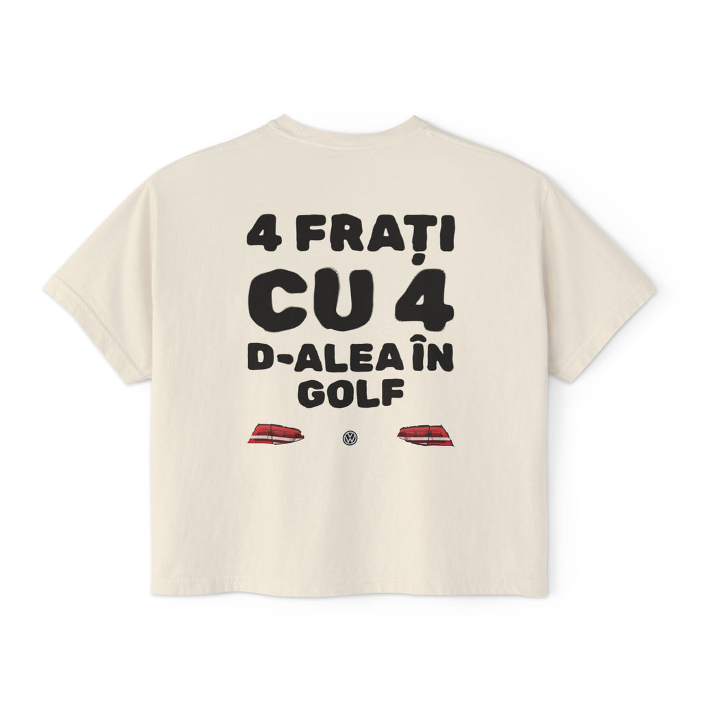 Women's Boxy Tee — ”4HO GOLF” Graphic Top
