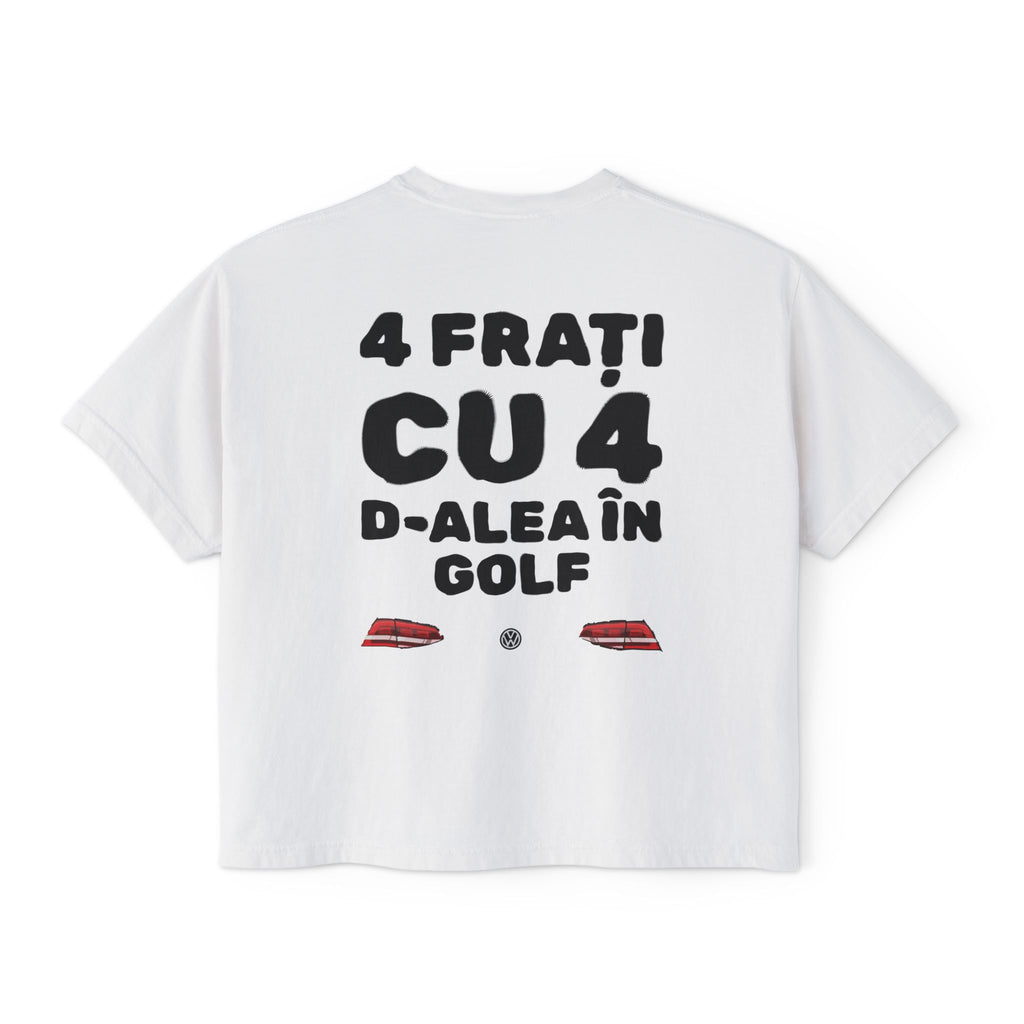Women's Boxy Tee — ”4HO GOLF” Graphic Top