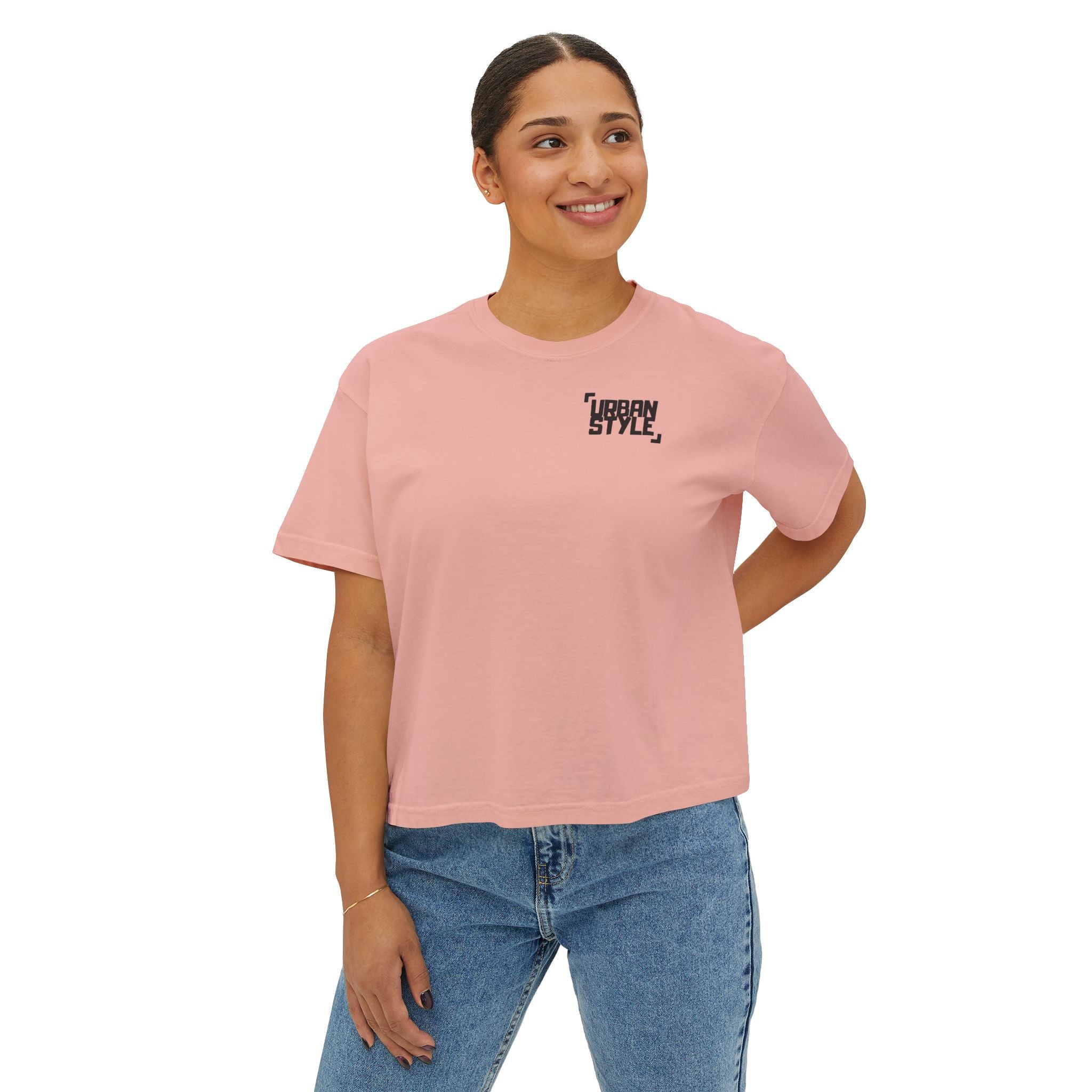 Women's Boxy Tee — "NEW GENERATION" Urban Style Graphic