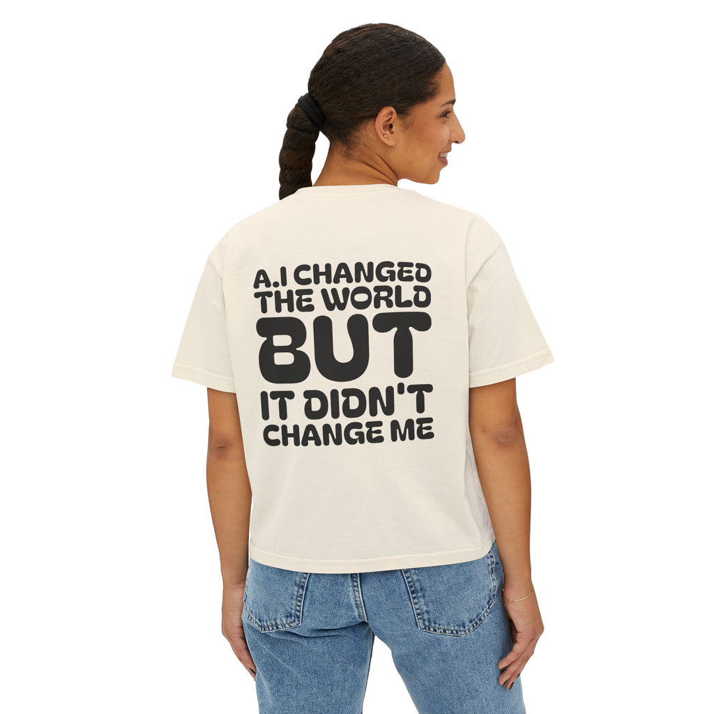 Women's Boxy Tee — "NEW GENERATION" Urban Style Graphic