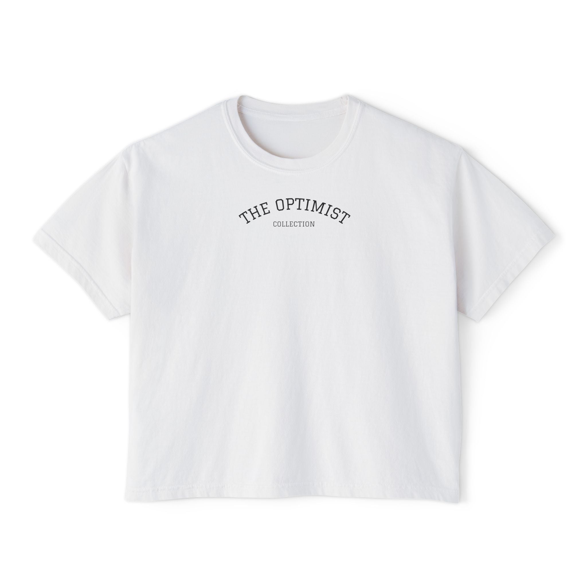 Women's Boxy Tee — 'The Optimist' Graphic T-Shirt