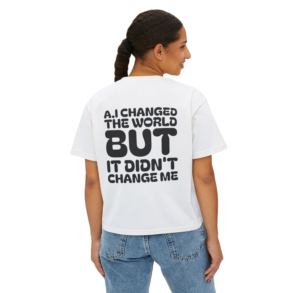 Women's Boxy Tee — "NEW GENERATION" Urban Style Graphic
