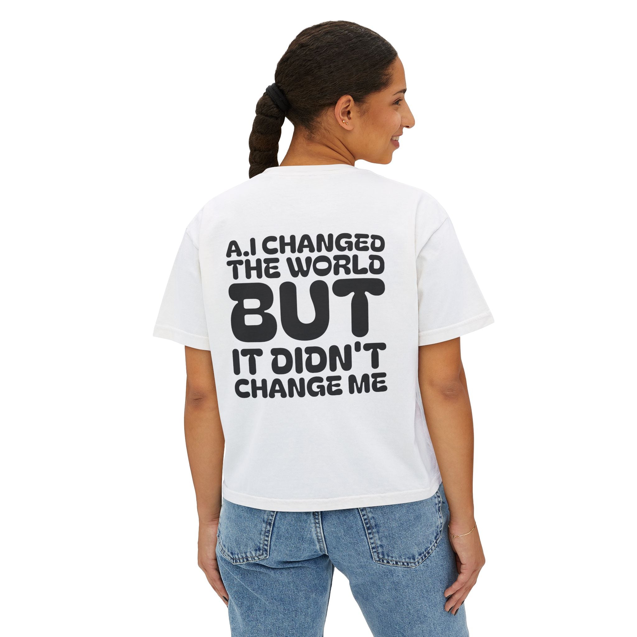 Women's Boxy Tee — "NEW GENERATION" Urban Style Graphic