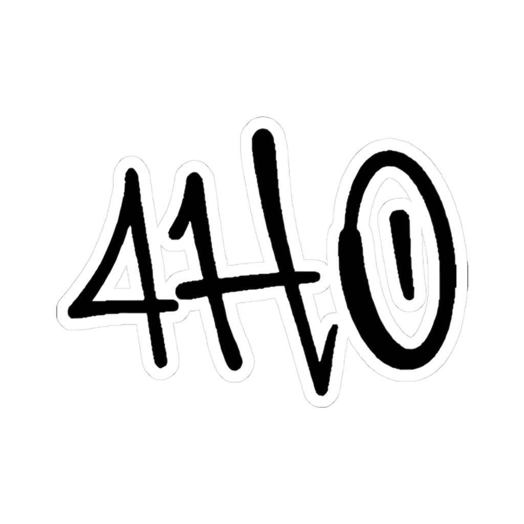 4HO Logo Kiss-Cut Sticker — Handwritten Script Laptop Decal