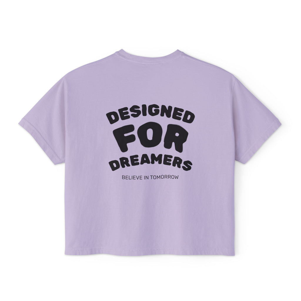 Women's Boxy Tee — 'The Optimist' Graphic T-Shirt