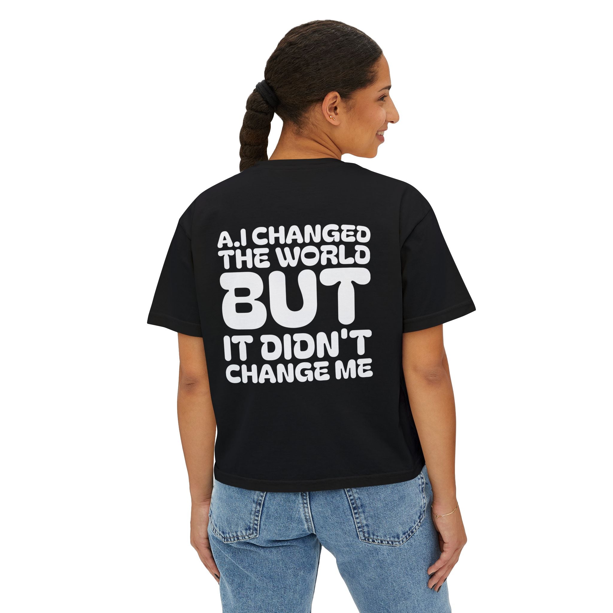 Women's Boxy Tee — "NEW GENERATION" Urban Style Graphic
