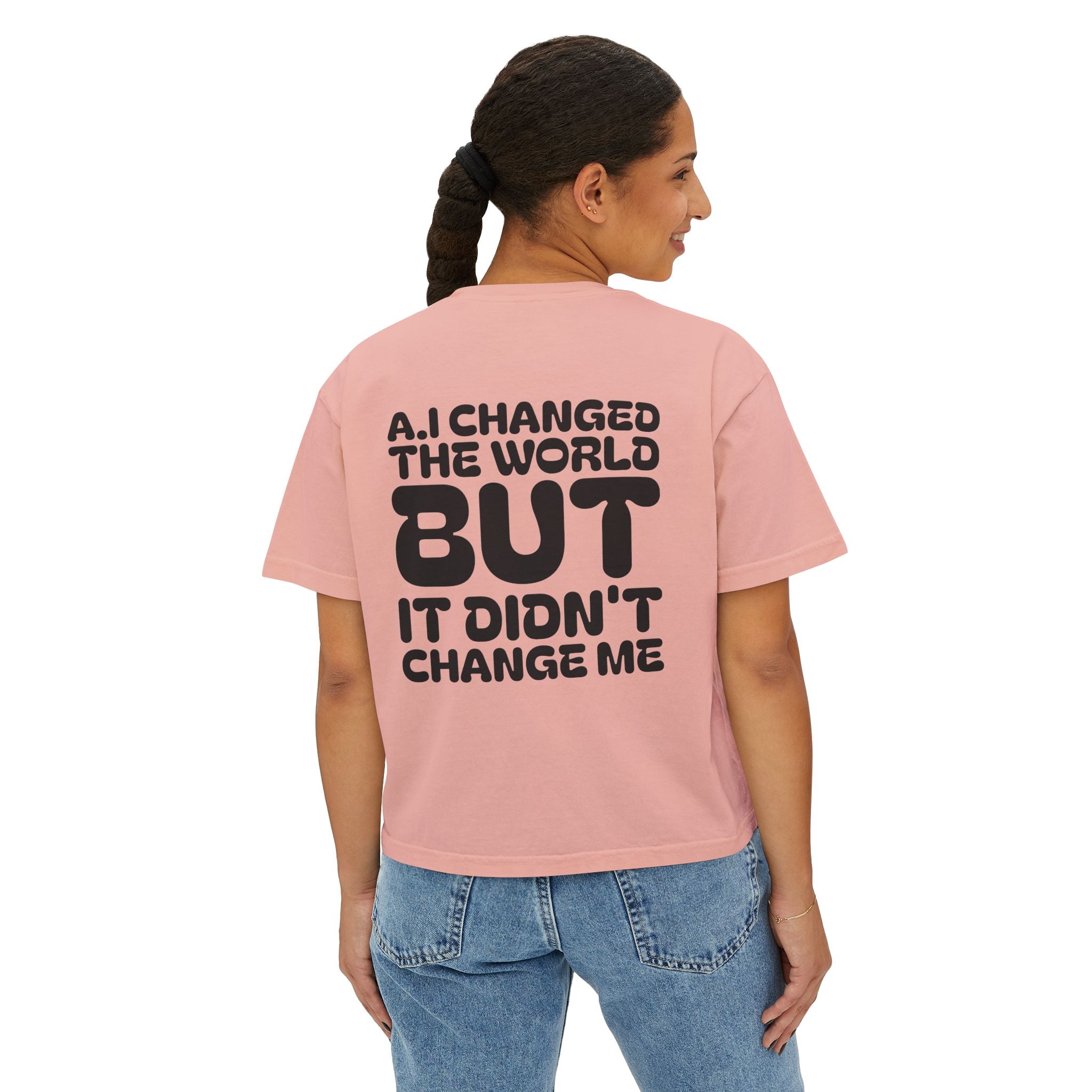 Women's Boxy Tee — "NEW GENERATION" Urban Style Graphic
