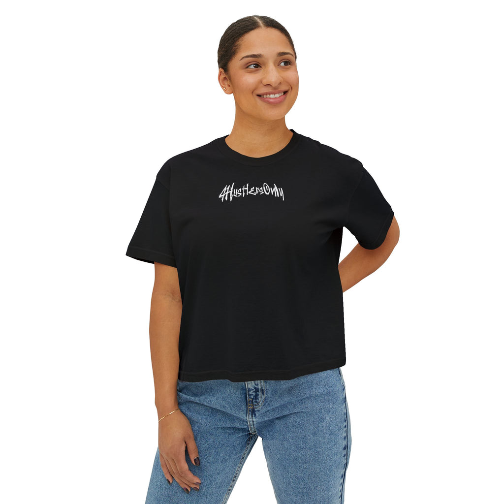Women's Boxy Tee — ”4HO GOLF” Graphic Top