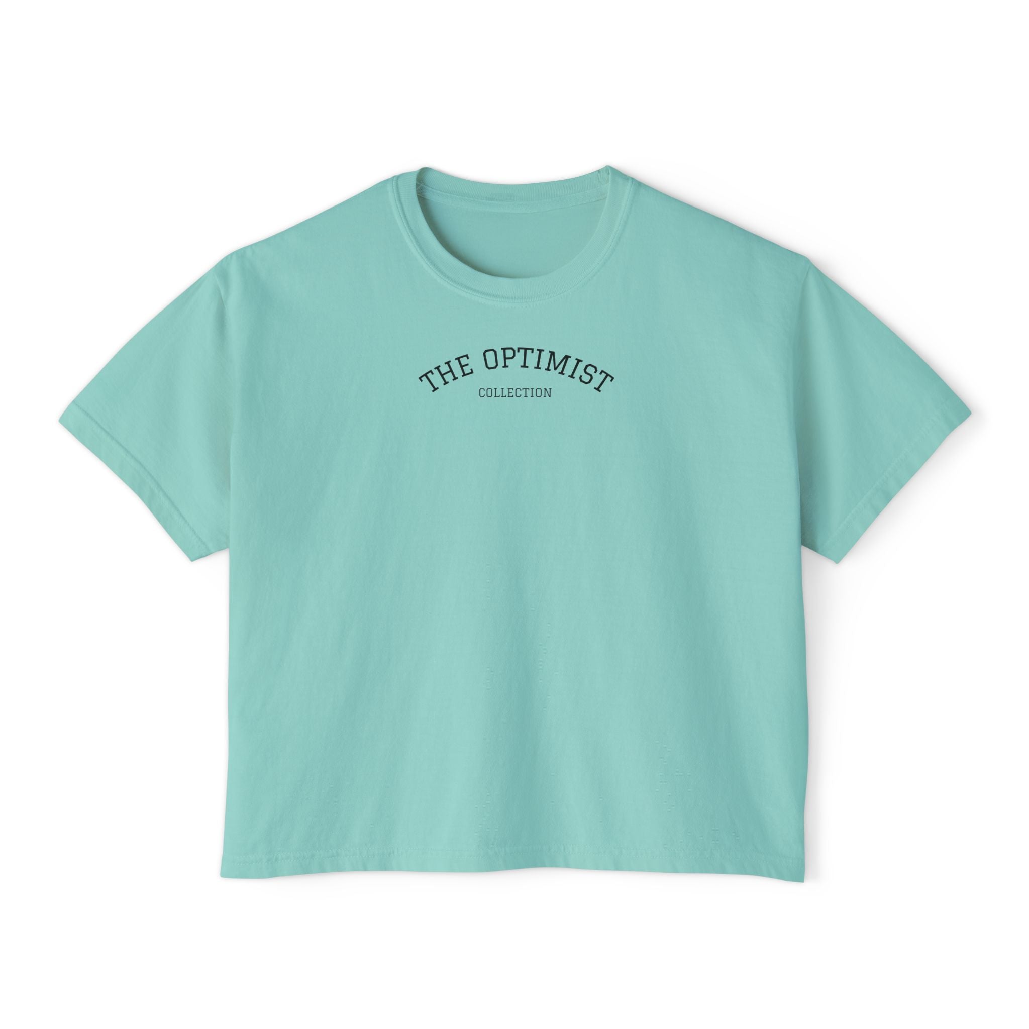 Women's Boxy Tee — 'The Optimist' Graphic T-Shirt