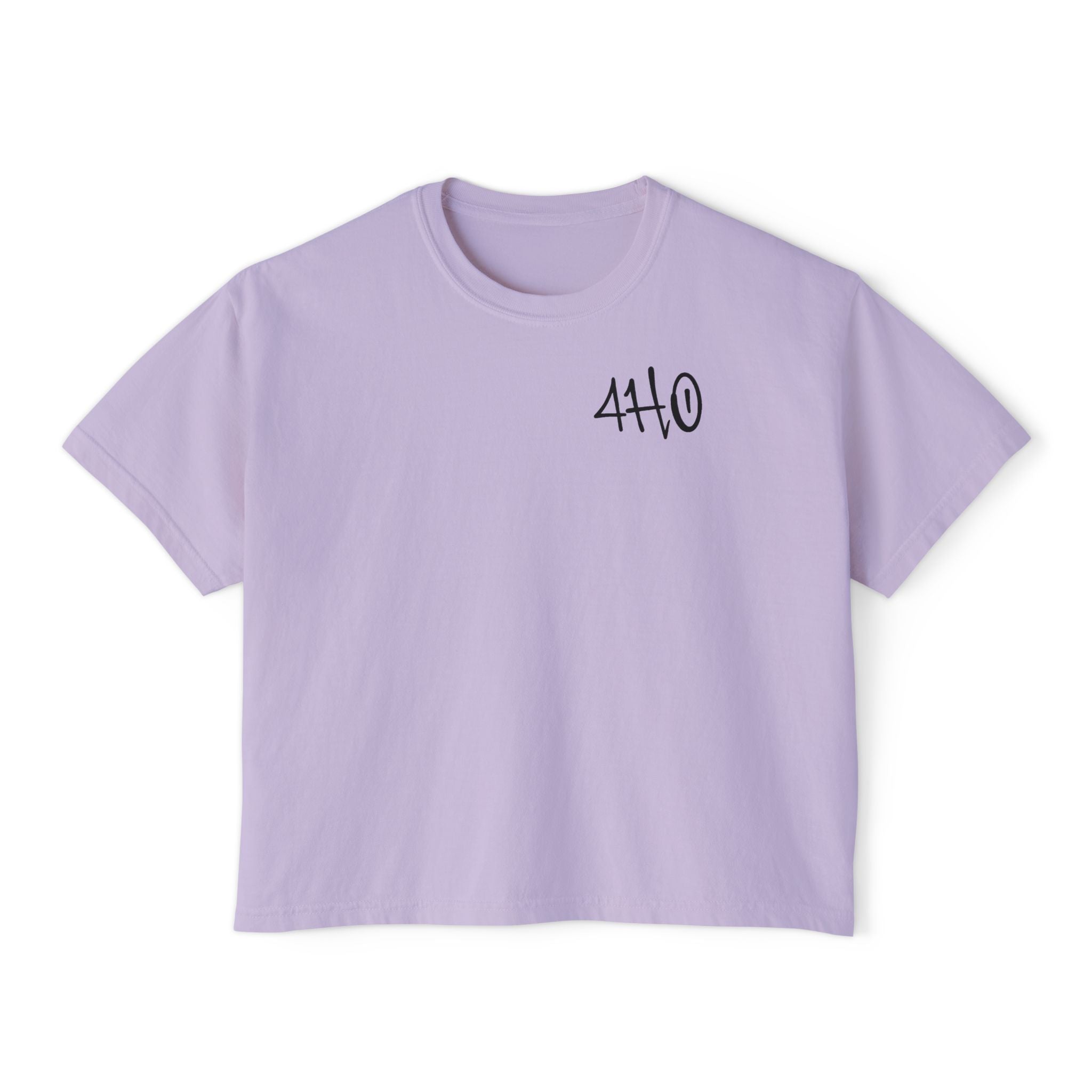 Women's Boxy Tee — '4HustlersOnly' Minimal Graphic Crop Shirt