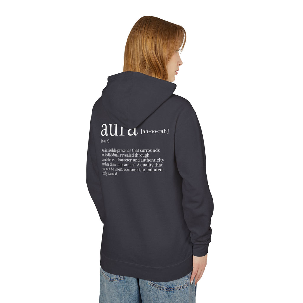 Aura Collection Hoodie — Minimalist 'AURA' Definition Graphic Hooded Sweatshirt
